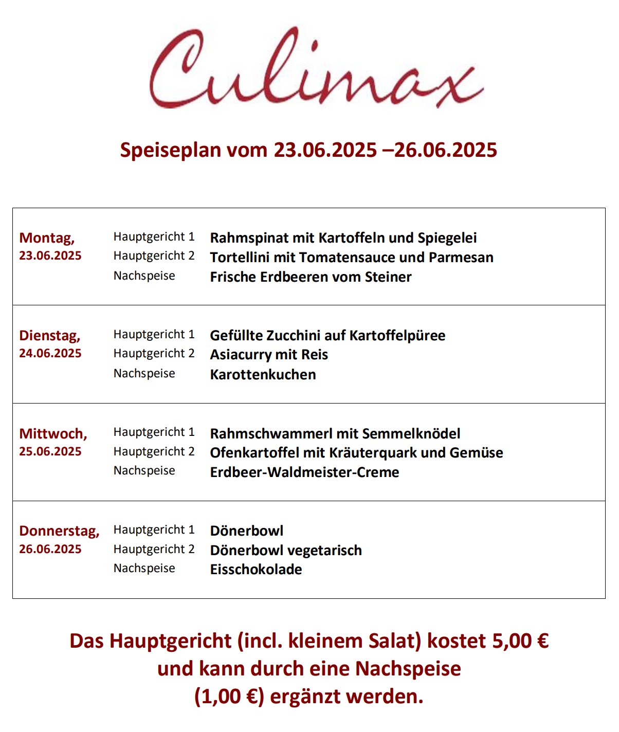 Speiseplan 2025-06-06