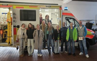 Schulsanitäter an der Rettungswache